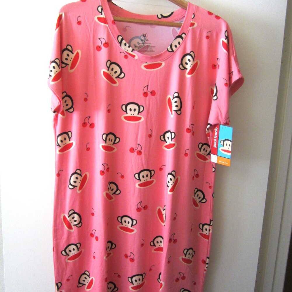 Paul Frank Julius Monkey Cherries Women Sleep T Shirt Wear